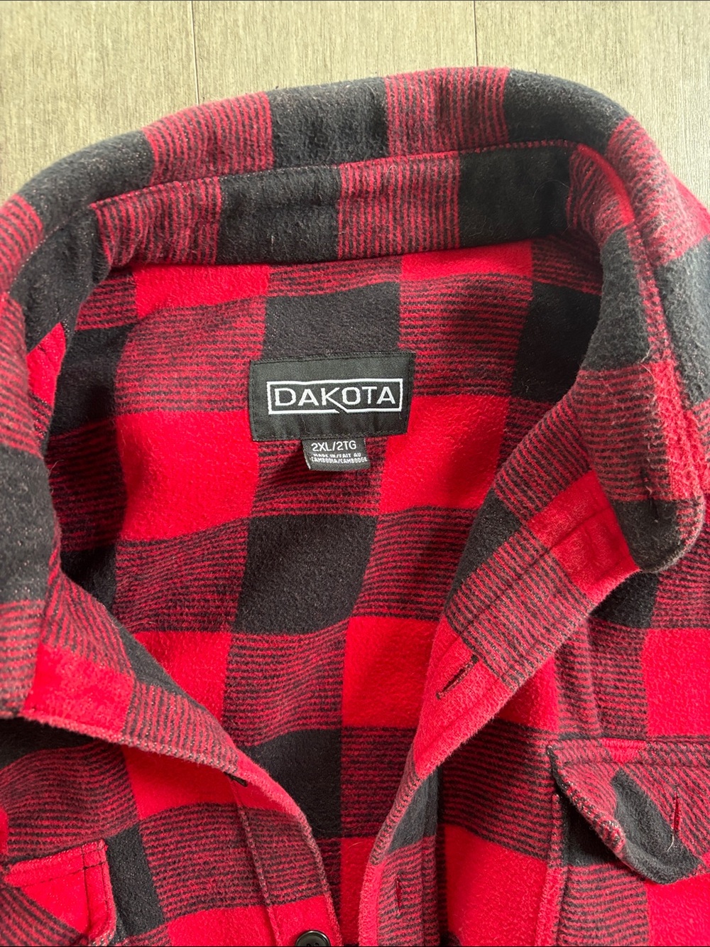 Dakota Men's Red and Black Buffalo Plaid Jacket - 2XL - Picture 3 of 9